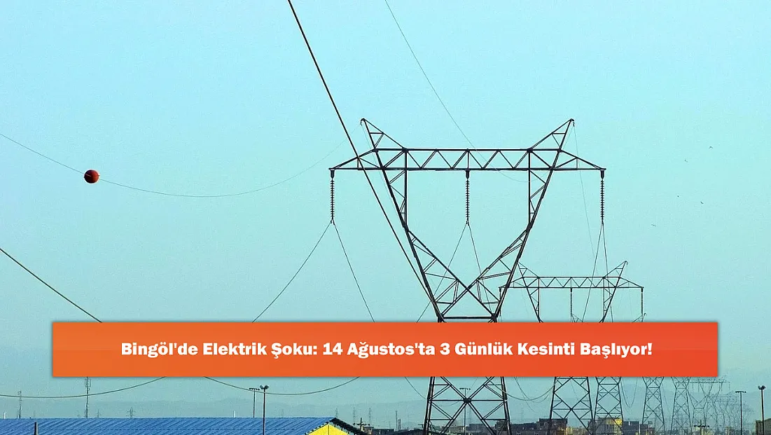 Bingöl'de Elektrik Şoku: 14 Ağustos'ta 3 Günlük Kesinti Başlıyor!
