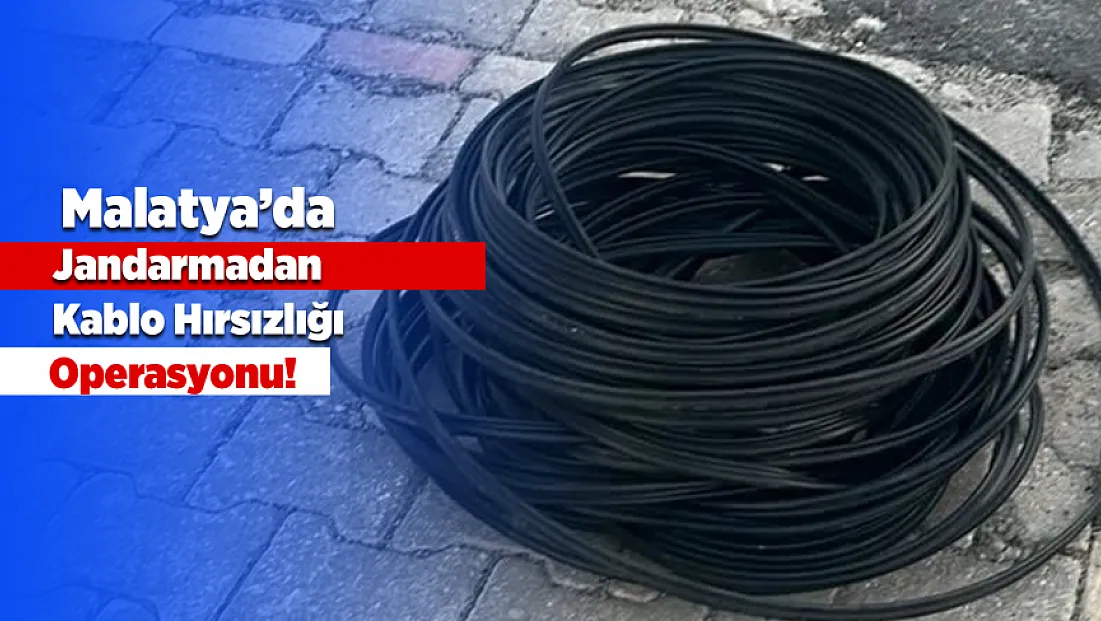 Doğanşehir’de Jandarmadan Kablo Hırsızlığı Operasyonu