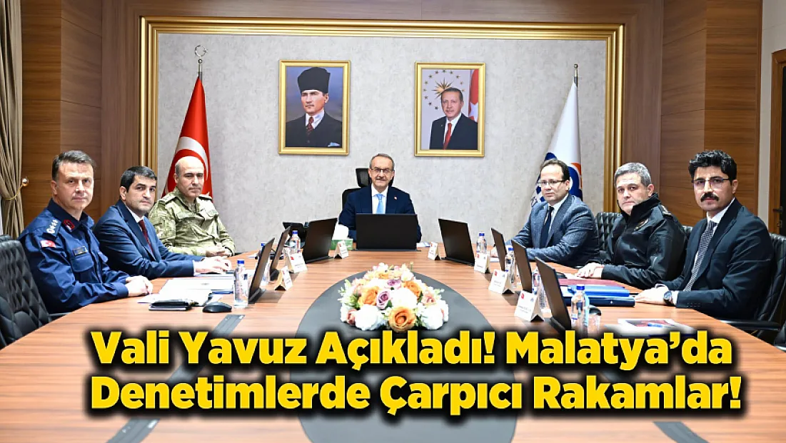 Malatya’da Bir Haftalık Denetim Bilançosu Açıklandı: Binlerce Sorgu, Yüzlerce İşlem