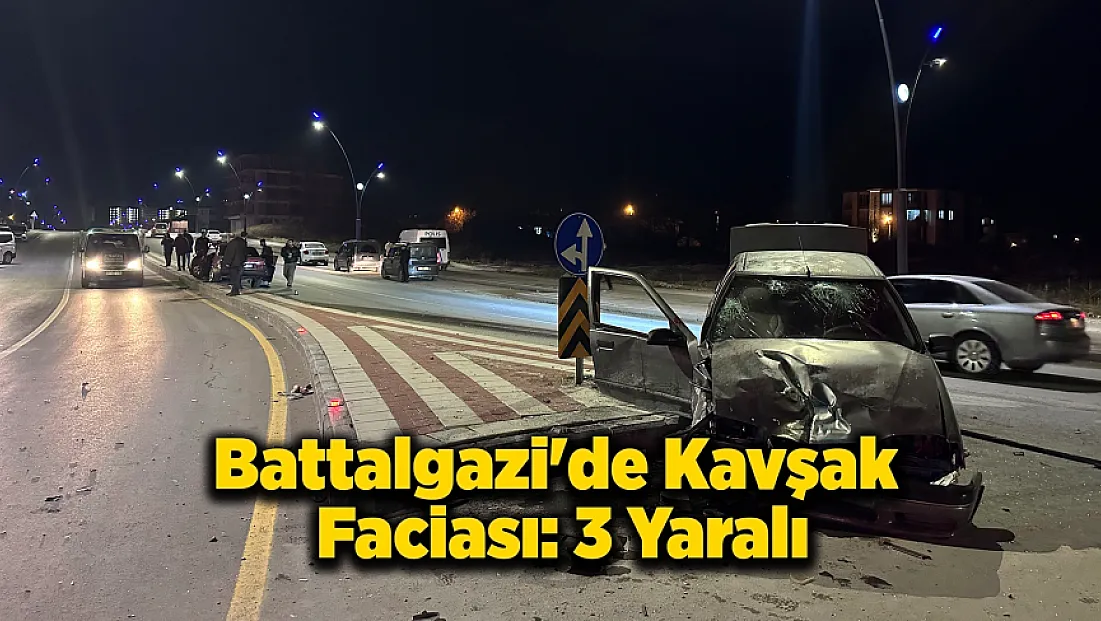 Malatya'da Kavşakta Can Pazarı: 3 Yaralı