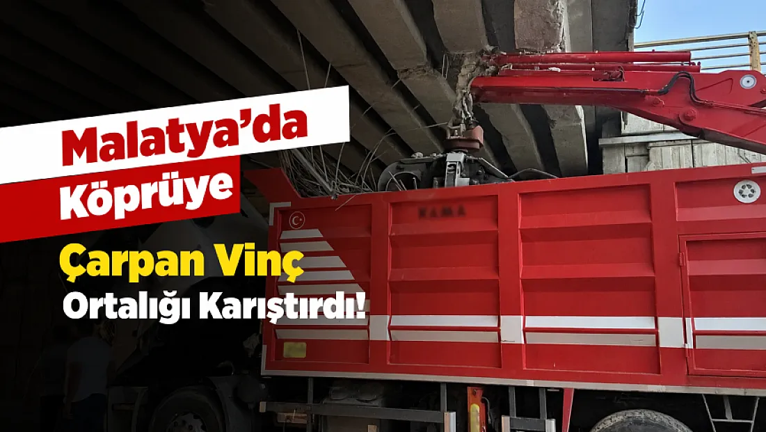 Malatya’da Köprüye Çarpan Kamyon Kazaya Neden Oldu!