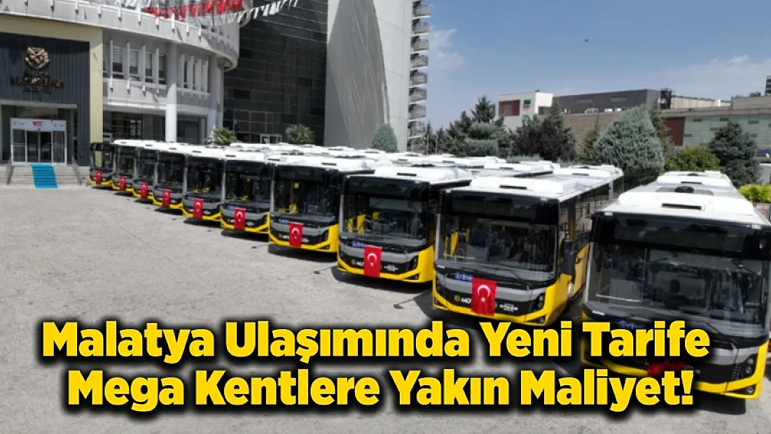 Malatya'da Toplu Taşıma Ücretleri Yüzde 25 Zam!
