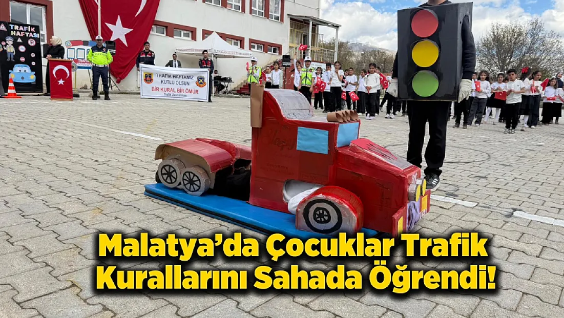 Malatya Doğanşehir’de Miniklere Jandarma Eşliğinde Trafik Eğitimi!