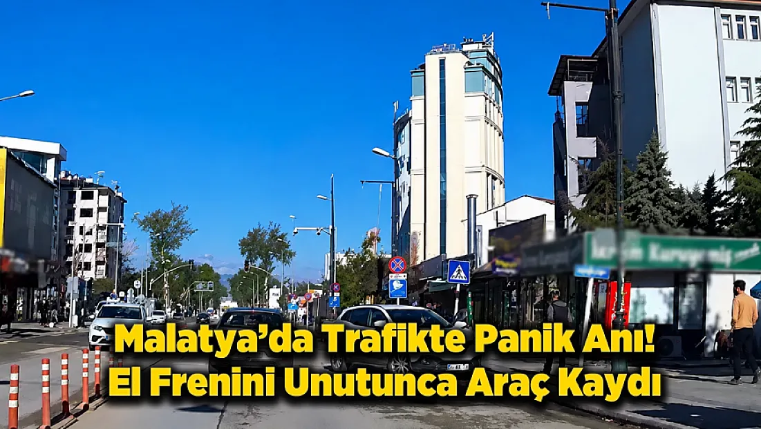 Malatya İnönü Caddesi’nde İlginç Kaza!