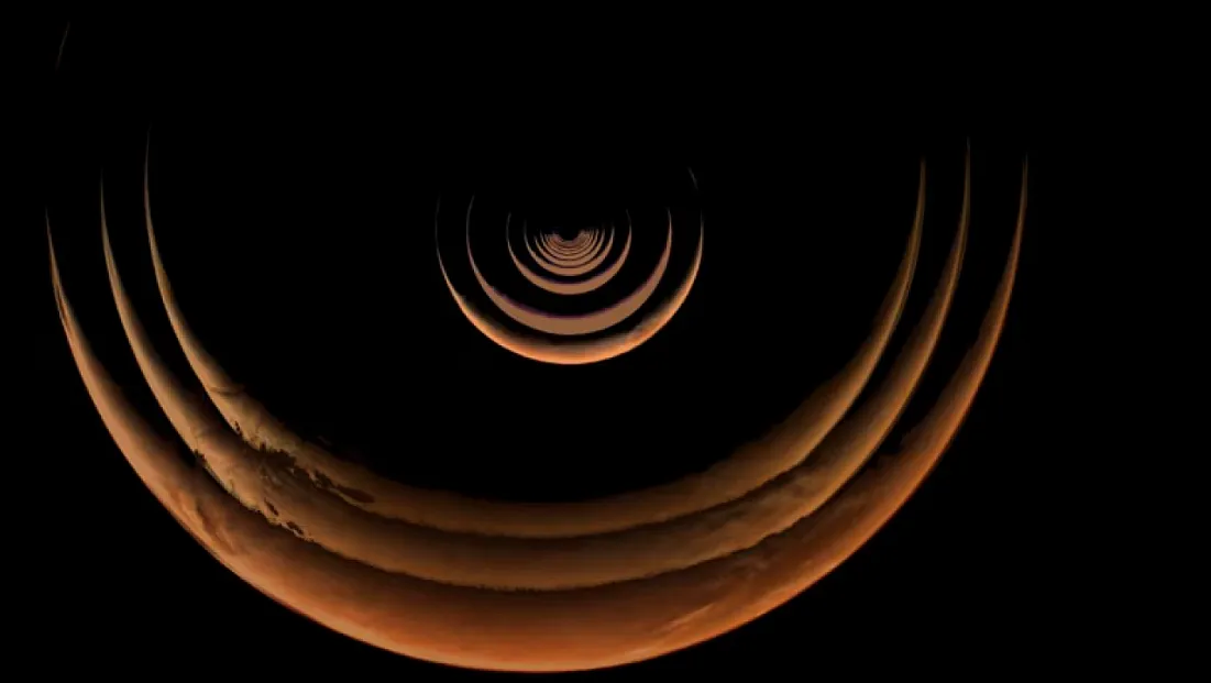 Metalik Asteroide Giden Uzay Aracı Mars’ı Görüntüledi!