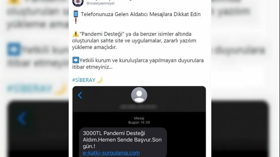 Emniyetten &quotpandemi desteği" uyarısı... Dolandırıcılara dikkat!