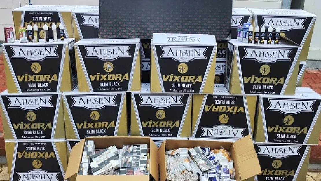 300 bin adet sahte bandrollü makaron ele geçirildi