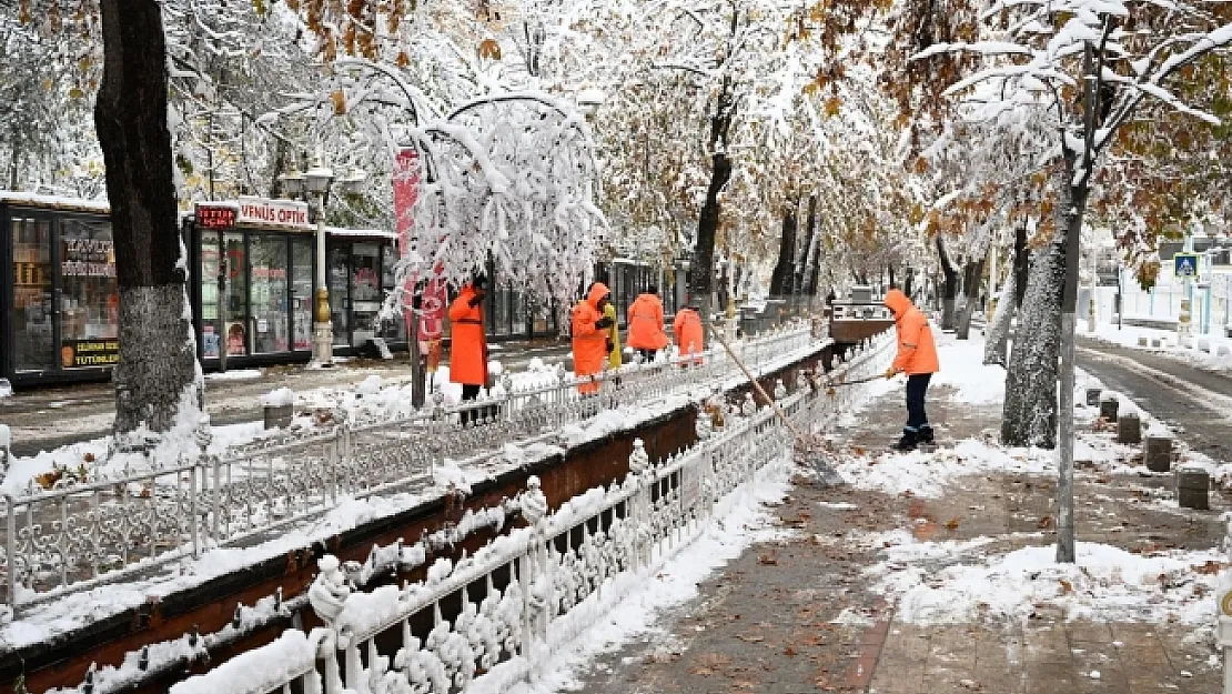 Battalgazi Belediyesi kış mesaisinde