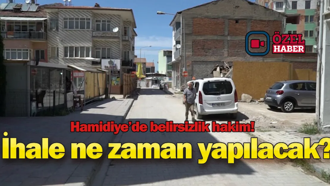 Hamidiye esnafı belirsizliğe tepkili! 'Bizden elini eteğini çektiler'