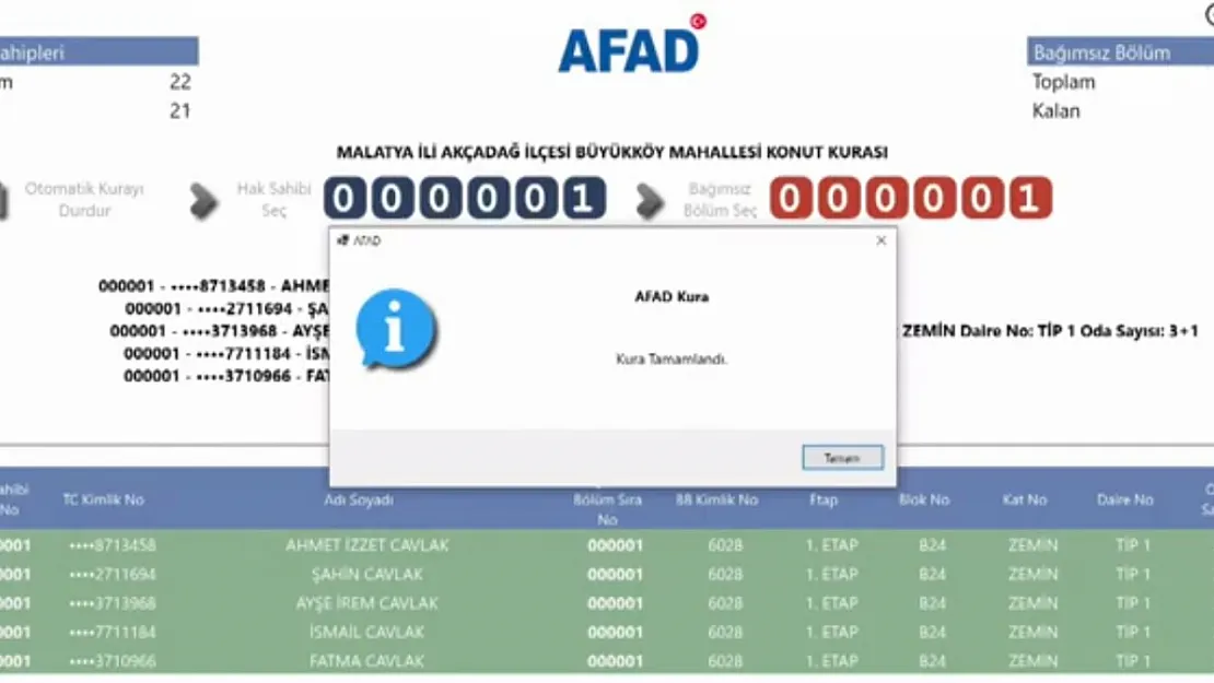 İşte Bugün Çekilen Deprem Konutu Kurasının Detayları: İkizce - Bahçebaşı Çekildi mi?