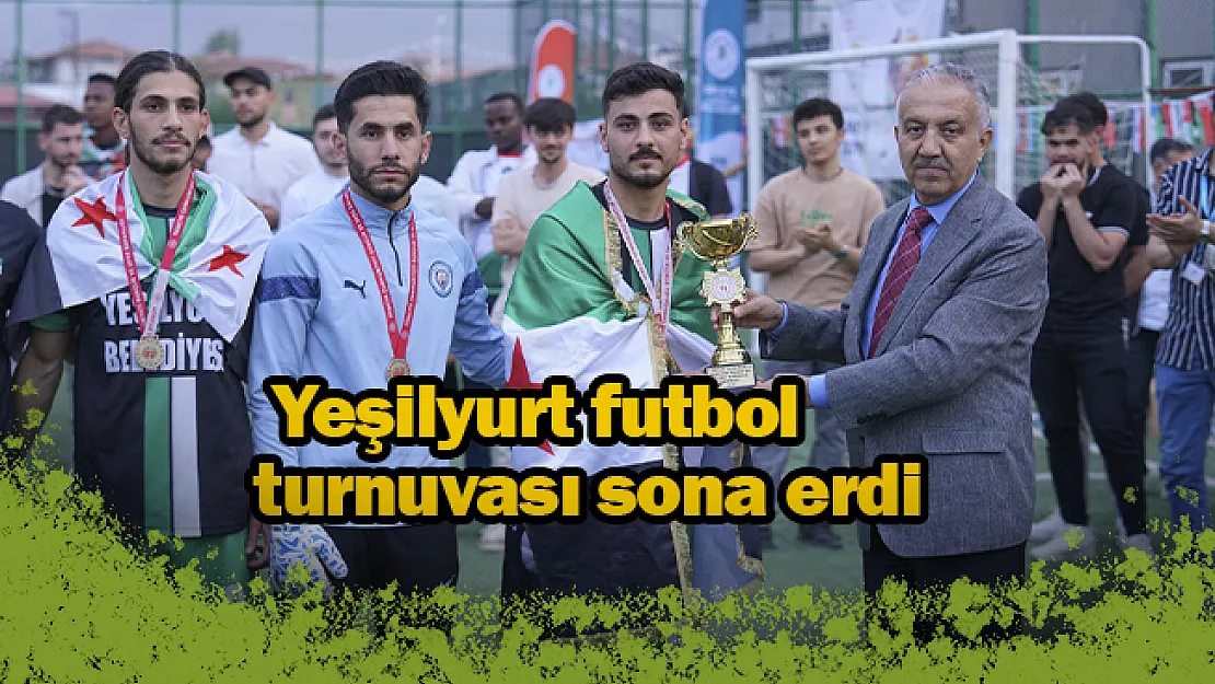Yeşilyurt futbol turnuvası sona erdi