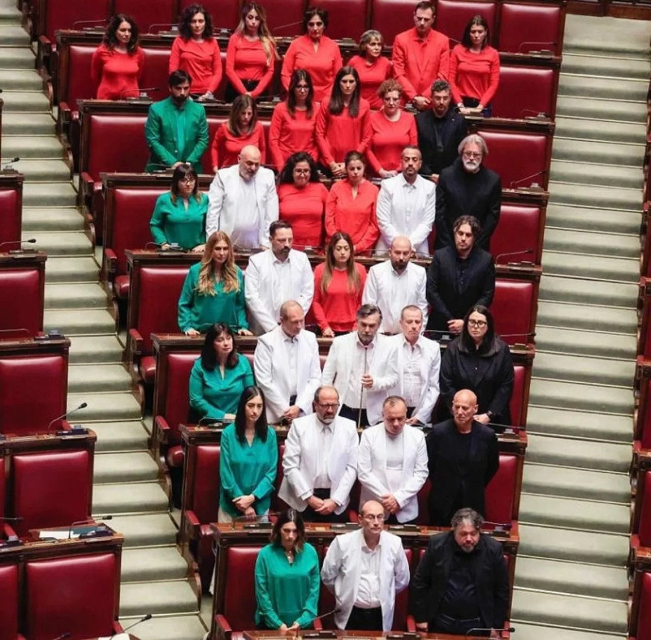 İtalya Parlamentosu'nda 'Filistin' Protestosu