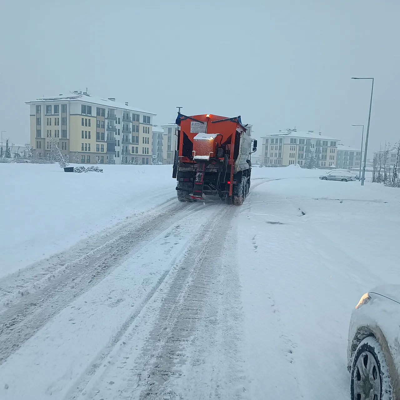 Battalgazi Kar Küreme Araçları Kritik Noktalarda Nöbette!