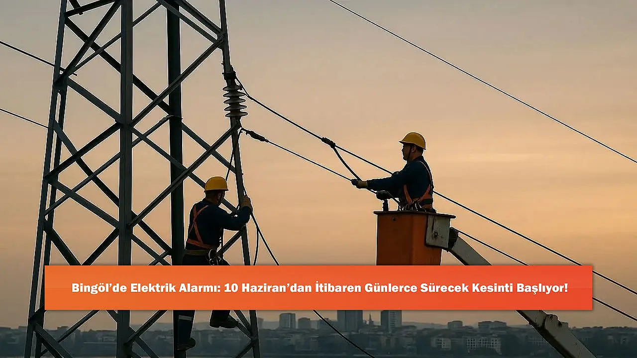 Bingöl’de Elektrik Alarmı: 10 Haziran’dan İtibaren