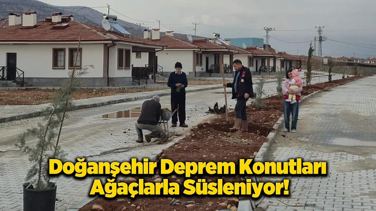 Doğanşehir’de Yeni Yaşam Alanları Yeşilleniyor: Vatandaş ve Belediye El Ele!