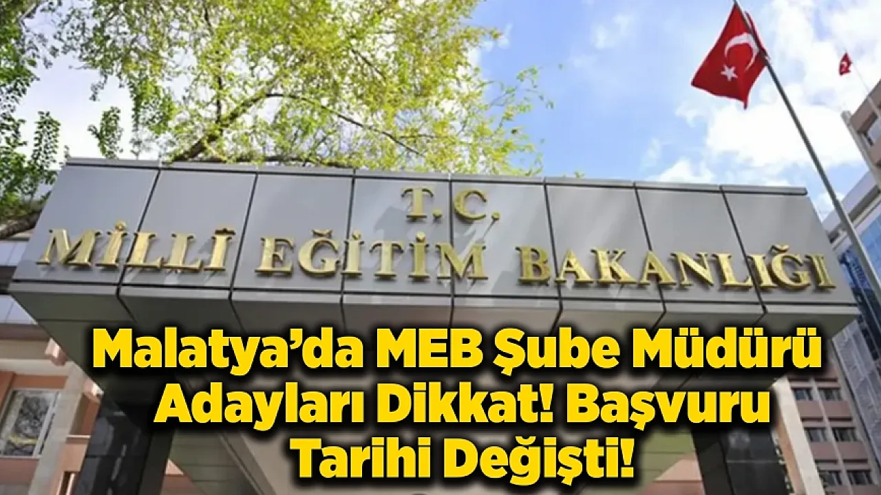 MEB Şube Müdürlüğü Sınavında Flaş Değişiklik! Tarihler Değişti