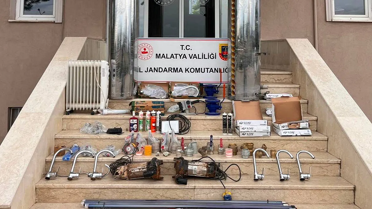 Malatya’da Şantiye Hırsızlığına Jandarma Operasyon