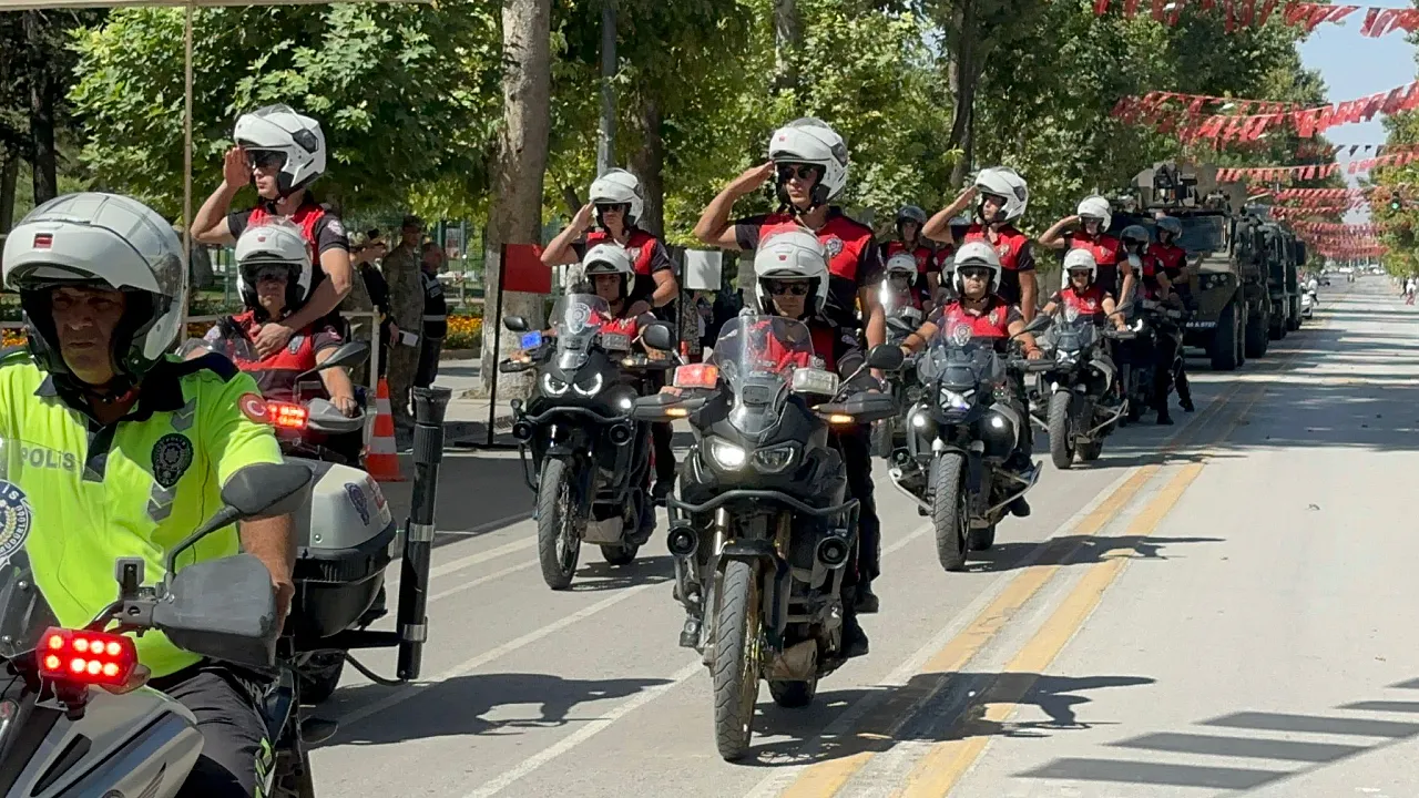 Malatya'da 30 Ağustos Zafer Bayramı provası yapıldı