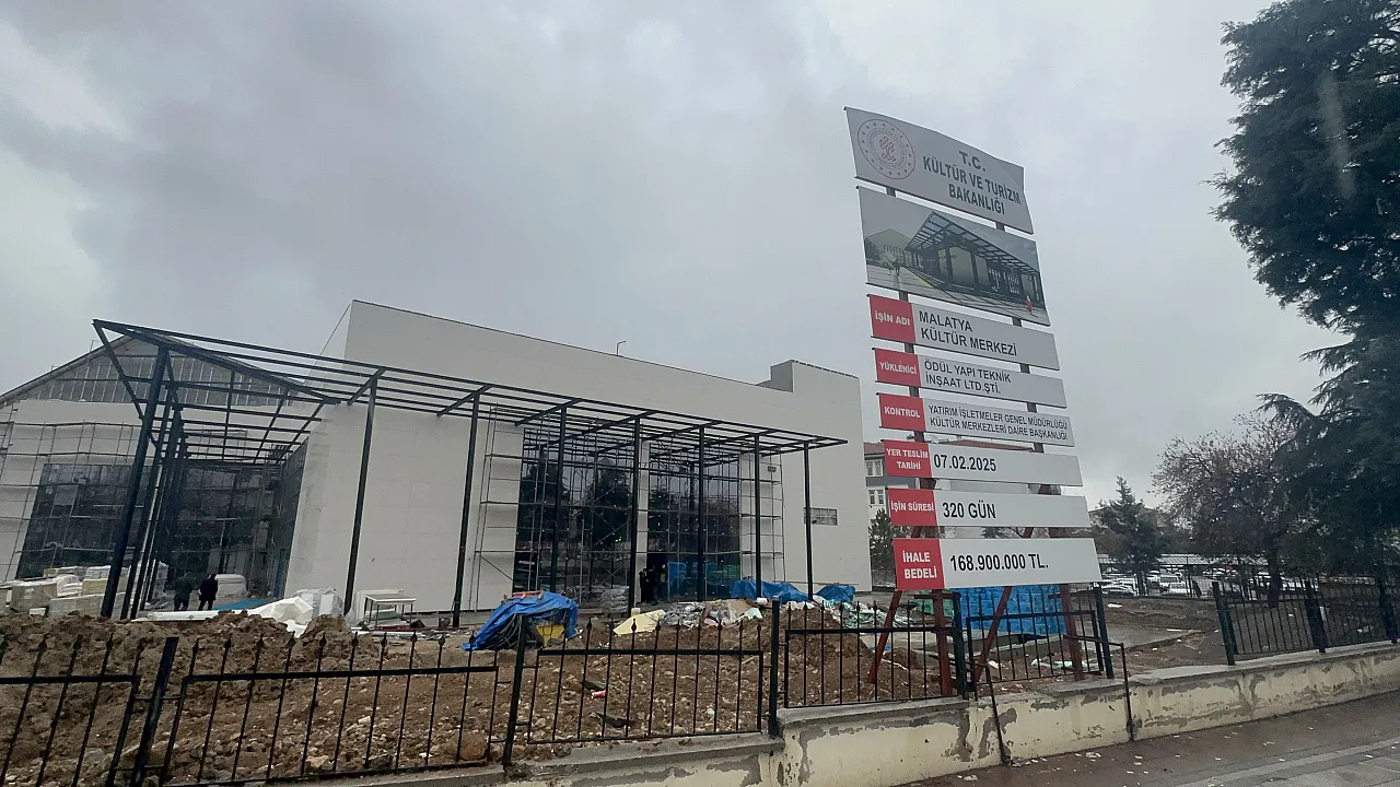 Bakan Ersoy, Malatya'da Sabancı Kültür Merkezi İnşaatını İnceledi