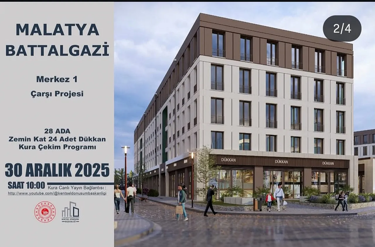 Malatya Çarşı Projesi Merkez 1 28 Ada Kura Çekimi: Canlı Takip!