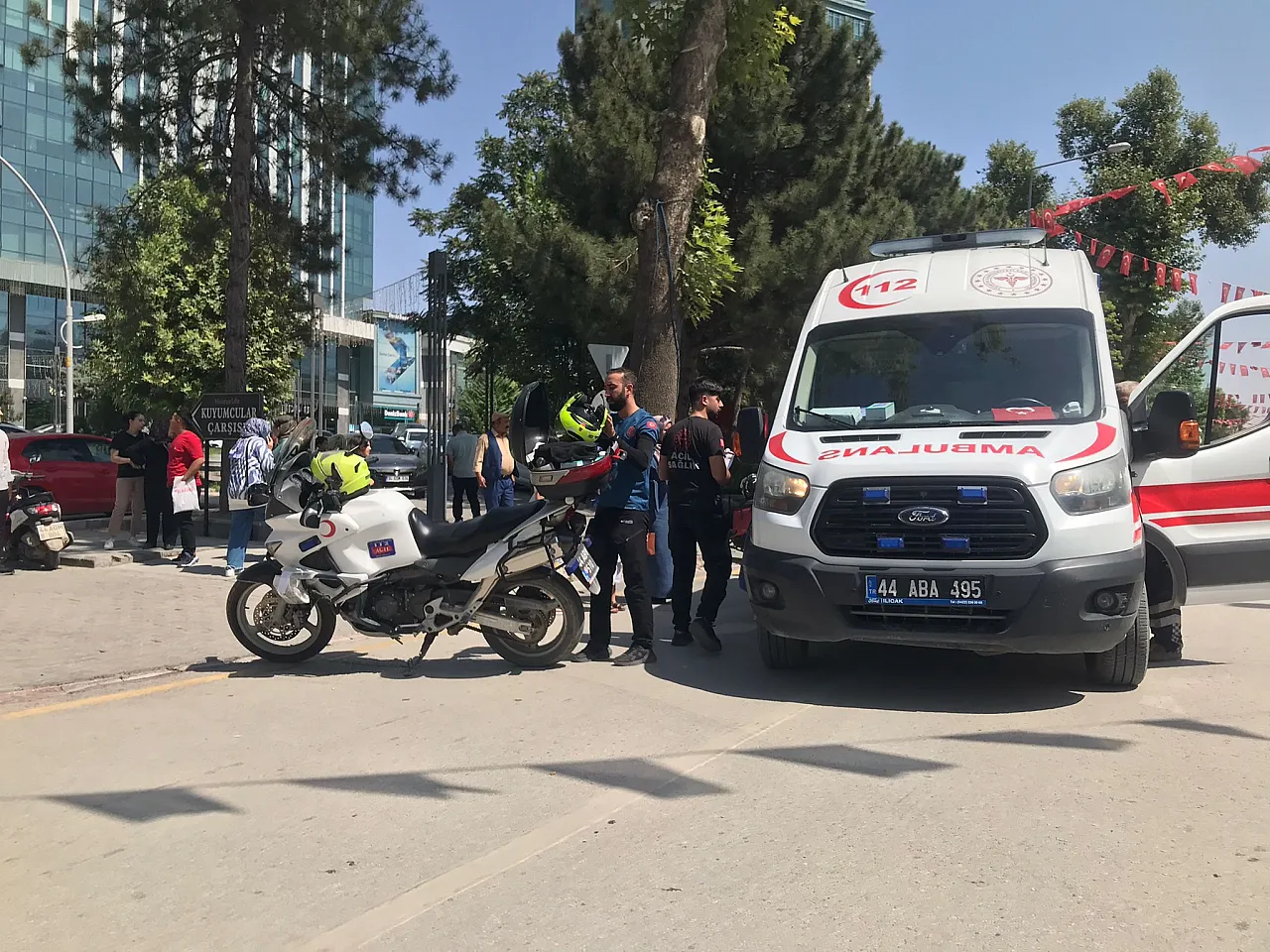 Malatya Yeşilyurt'ta motosiklet kazası: 1 kişi yaralandı