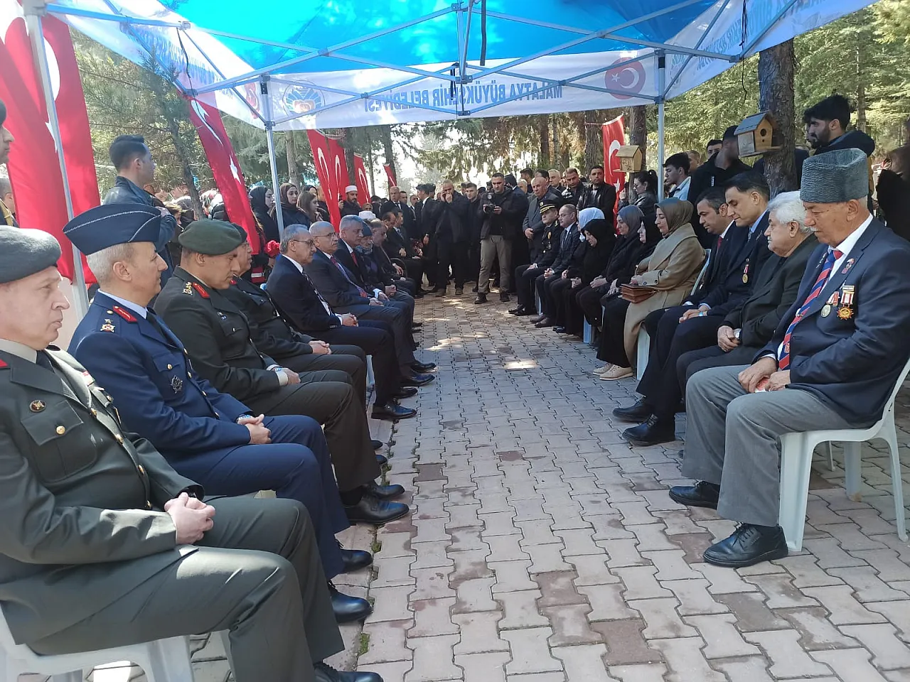 Malatya Şehitliği'nde 18 Mart Töreni Gerçekleştirildi