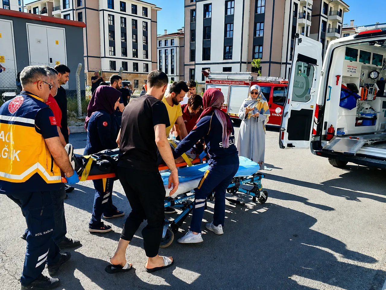 Malatya'da Trafik Kazası! Motosiklet Sürücüsü Yaralandı