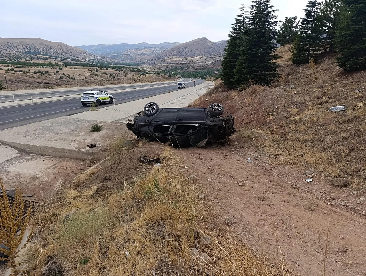 Malatya-Sivas yolunda kaza: 1 yaralı