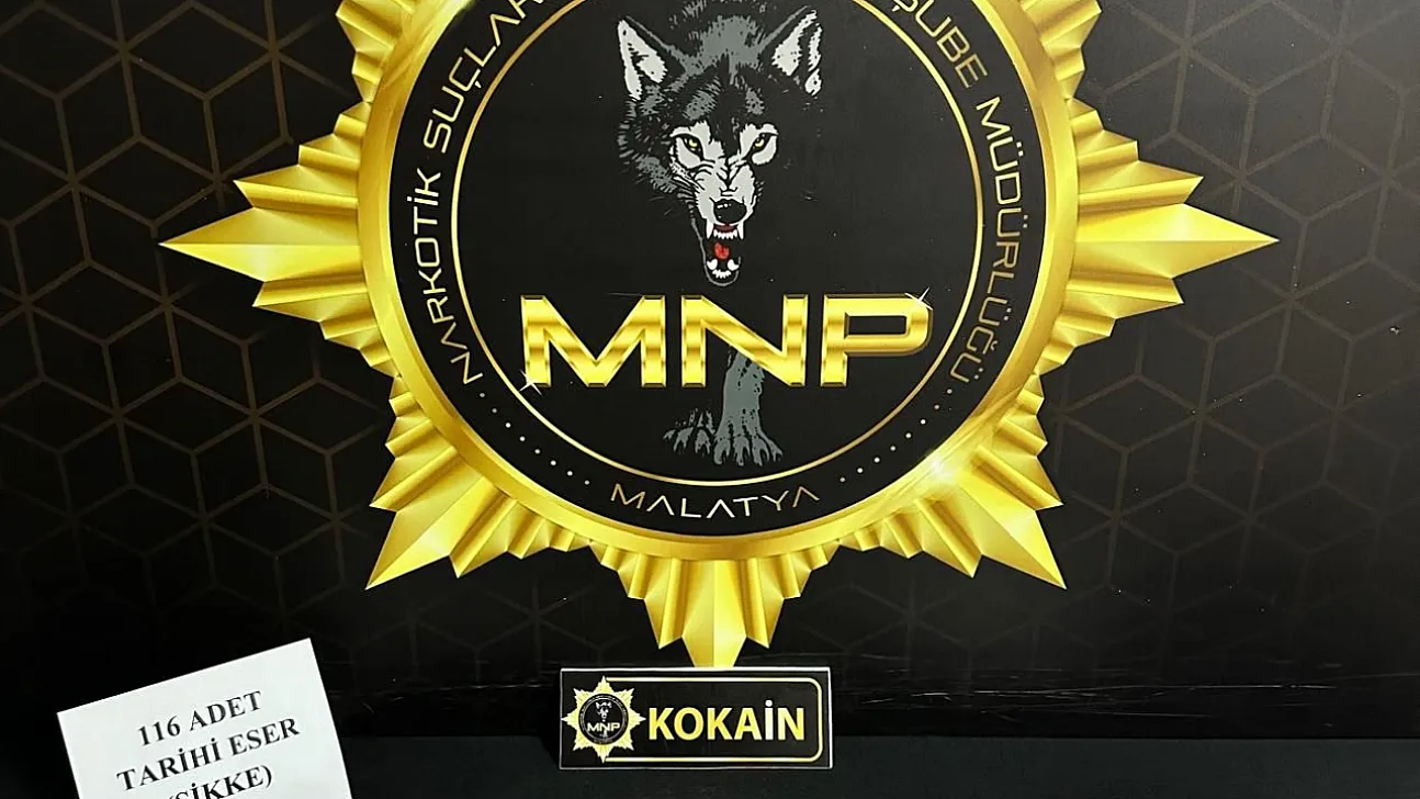 Malatya'da Şok Baskın! Kokainin Yanında Roma Sikkeleri Çıktı