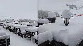 Uludağ'da Kış Geri Döndü! 23 Nisan'da 1 Metre Kar Şoku! Zirve Yeniden Beyaza Büründü