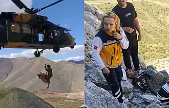 Adıyaman'da Dağda Mahsur Kalan Yaralı İçin Malatya'dan Helikopter Havalandı!