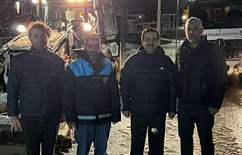 Başkan Taşkın'dan Gece Yarısı Ekiplere Ziyaret!