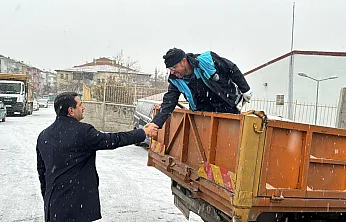 Battalgazi'de Karla Kaplı 104 Mahallede Çalışma