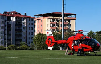 Darende'de 7 Aylık Bebek İçin Hava Ambulansı Havalandı