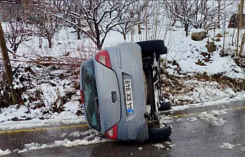 Doğanşehir'de Trafik Kazası: Kar ve Buzlanma Etkili Oldu!