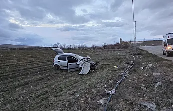 Doğanşehir Savaklı'da Korkutan Kaza! Kontrolden Çıkan Araç Ters Döndü