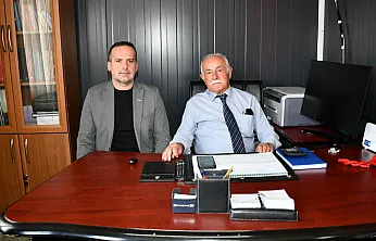 Eşref Doğan Dede'ye Yeni Görevi İçin Başkan Karademir'den Tebrik Ziyareti