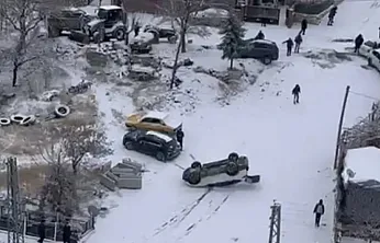 Gizli Buz Dehşeti! Malatya'da Araçlar Kontrolden Çıktı