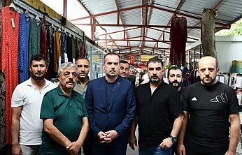 Karademir'den Kanalboyu esnafına ziyaret