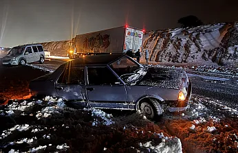 Kayseri-Malatya Yolunda Gizli Buzlanma Ekipler Teyakkuzda