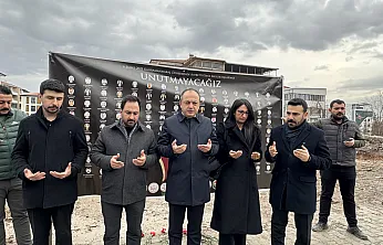 Malatya Barosu'ndan Yıkılan Hakimbey Apartmanı Önünde Anlamlı Mesaj