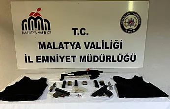 Malatya'da Aranan Şahıslara Operasyon! Ruhsatsız Silah ve Uyuşturucu Ele Geçirildi
