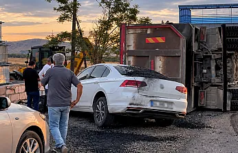 Malatya'da Asfalt Yüklü Kamyon Dehşeti! Katip Ağır Yaralandı