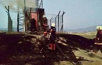 Malatya'da Baz İstasyonu Alevlere Teslim Oldu!