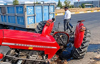 Malatya'da Beton Mikseri İle Traktör Çarpıştı! 2 Yaralı