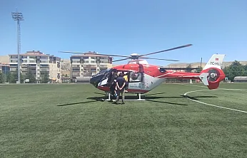 Malatya'da Dakikalarla Yarış! Ambulans Helikopter Hayat Kurtardı
