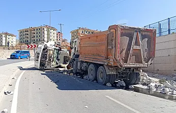 Malatya'da Hafriyat Kamyonunun Freni Boşaldı! 1 Yaralı