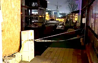 Malatya'da İstinat Duvarı Çöktü, Apartman Tahliye Edildi