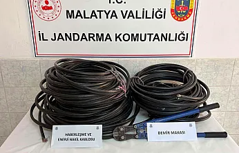 Malatya'da Kablo Hırsızlığı Operasyonu! Aylar Süren Takip Sonrası 3 Şüpheli Tutuklandı