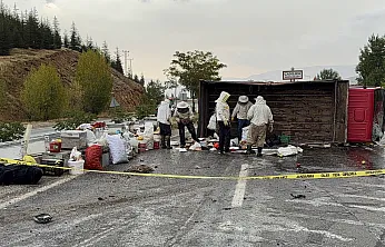 Malatya'da Kamyon Devrildi, Arılar Ortalığı Sardı! 3 Yaralı